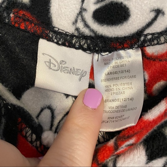 DISNEY Mickey and Minnie fleece pajama pants - Picture 2 of 4